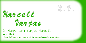 marcell varjas business card